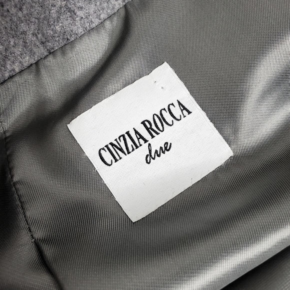 Cinzia Rocca Due | Virgin Wool Belted Coat with Notch Collar - Picture 12 of 12